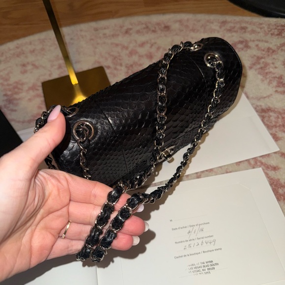 Chanel Black Python Bag - Picture 8 of 12